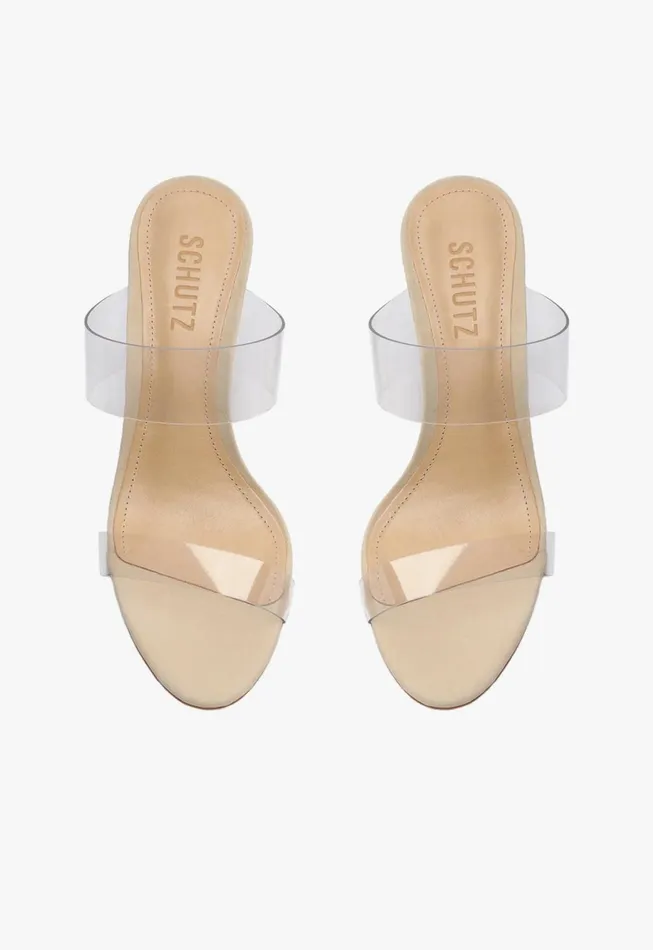 Women Ariella Sandal Oyster Schutz Shoes Mules Women Ariella Sandal Oyster Schutz Shoes Mules