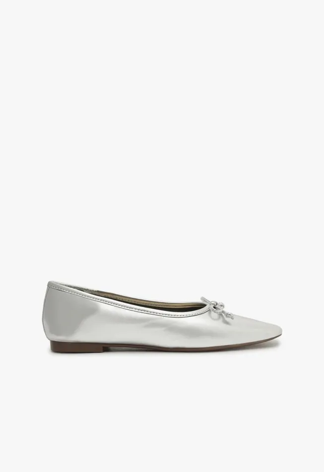 Women Arissa Silver Schutz Shoes Ballerinas