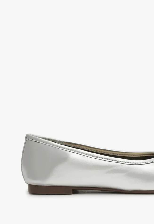 Women Arissa Silver Schutz Shoes Ballerinas