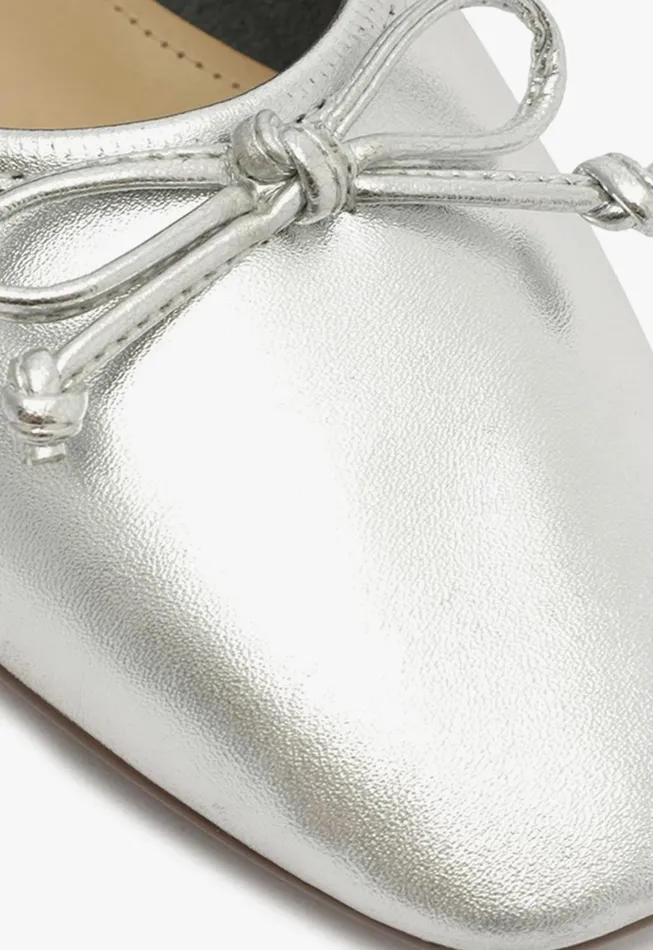 Women Arissa Silver Schutz Shoes Ballerinas