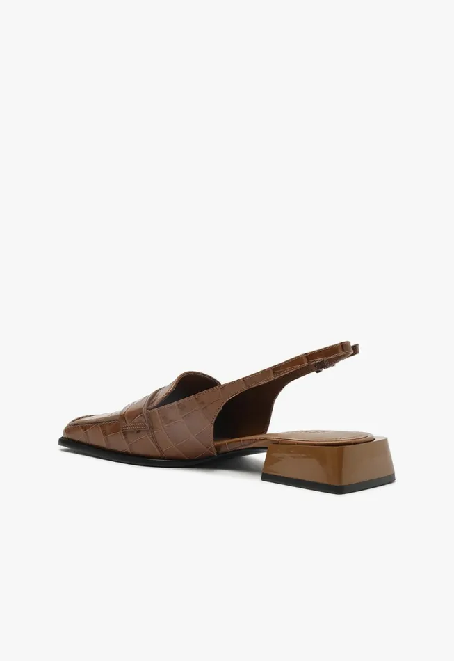 Women Arizona Sling Block Pump Dark Caramel Schutz Shoes Loafers