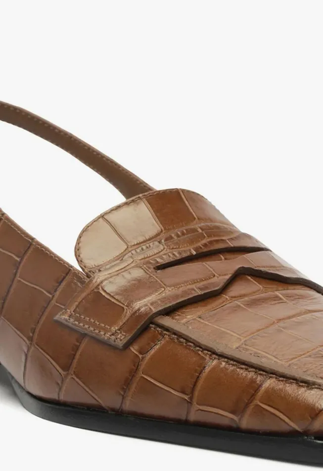 Women Arizona Sling Block Pump Dark Caramel Schutz Shoes Loafers