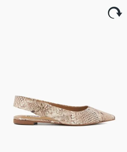 Women Ballet Pumps Dune London Heighten 8211 Reptile Animal Women Ballet Pumps Dune London Heighten 8211 Reptile Animal