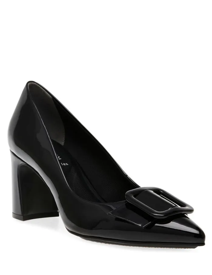 Women Baretta Dress Pump Black Patent Anne Klein Heels
