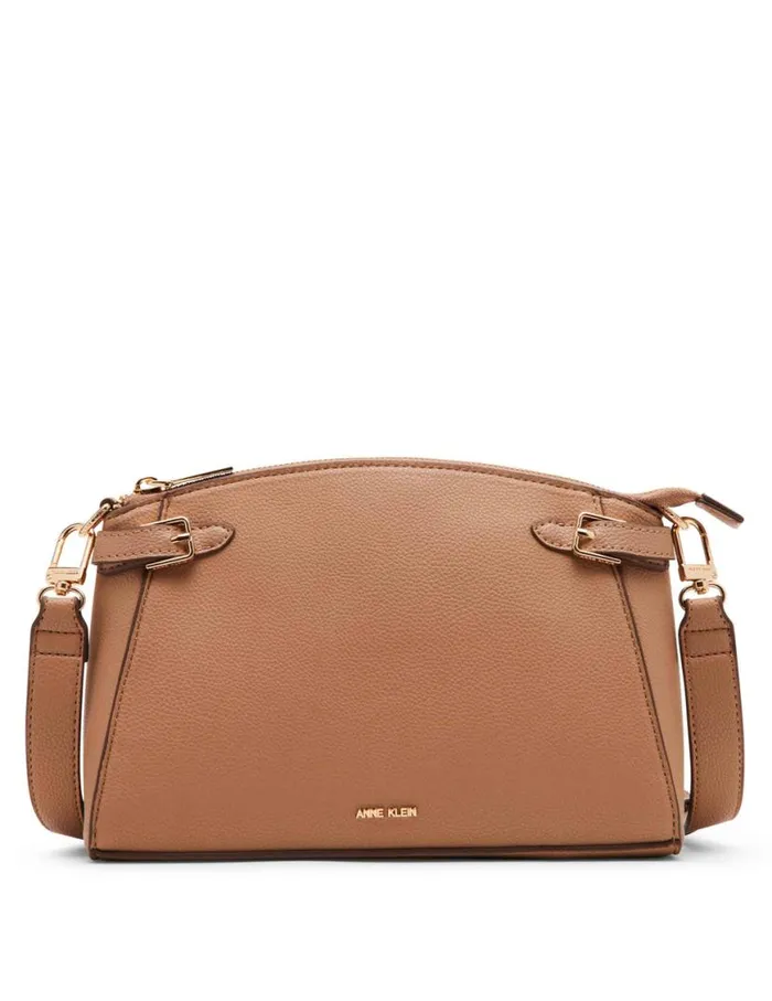 Women Belted Dome Crossbody Bag Sunbaked Anne Klein Crossbody Bags