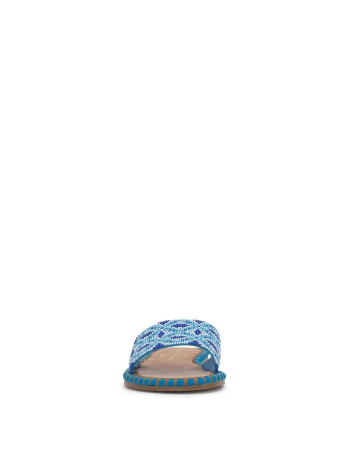 Women Bibiani Beaded Sandal In Blue Jessica Simpson Flats