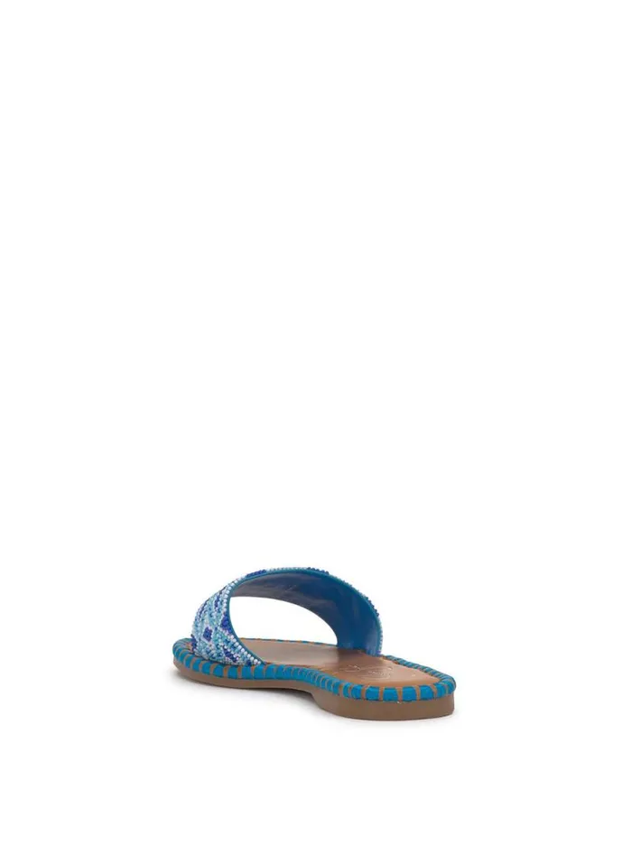 Women Bibiani Beaded Sandal In Blue Jessica Simpson Flats