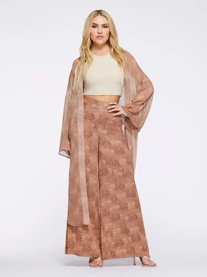 Women Blaine Kimono In Winding Leopard Jessica Simpson Jackets Blazers and Kimonos