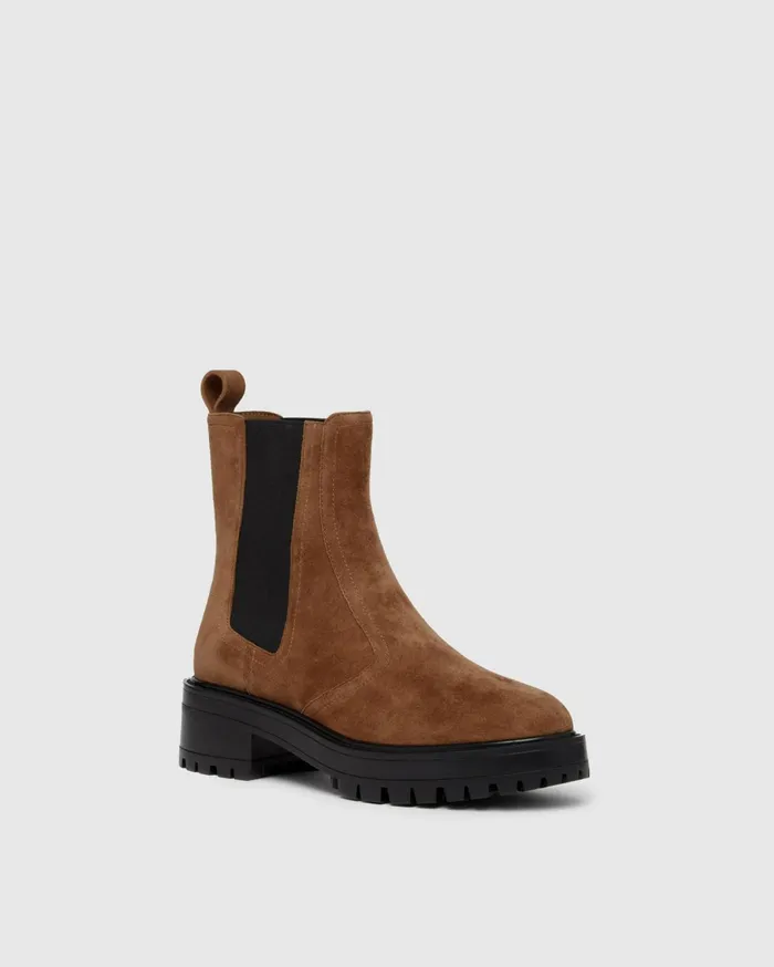 Women Boots PAIGE Bowie Ankle Boot 8211 Truffle Suede Women Boots PAIGE Bowie Ankle Boot 8211 Truffle Suede