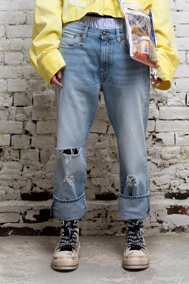 Women Boyfriend R13 Boyfriend Jean 8211 Stevie Blue