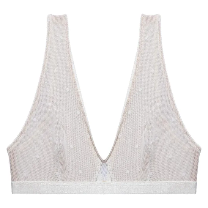 Women Bras and Bralettes Underprotection ALEXANDRA HIGH APEX BRA WHITE