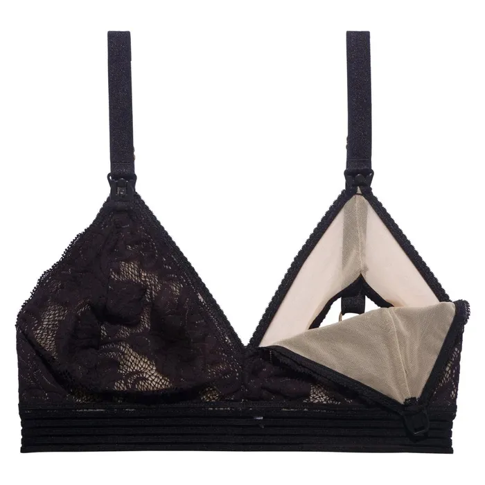 Women Bras and Bralettes Underprotection GILDA MATERNITY BRA BLACK