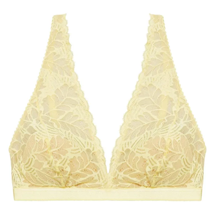 Women Bras and Bralettes Underprotection GINA HIGH APEX BRA YELLOW