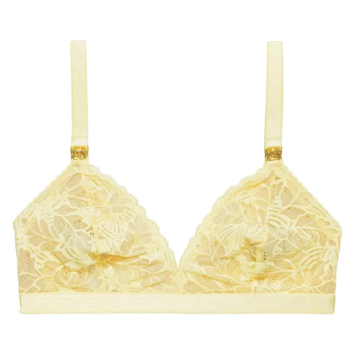 Women Bras and Bralettes Underprotection GINA MATERNITY BRA YELLOW