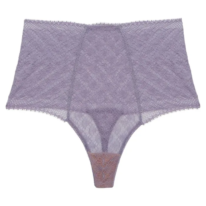 Women Briefs Strings and Hipsters Underprotection CHRISTY HIGH STRING PURPLE
