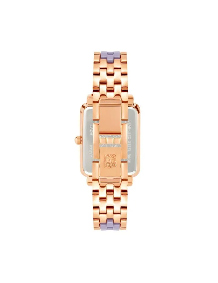Women Ceramic Diamond Dial Watch Blackandgoldtone Anne Klein Watches