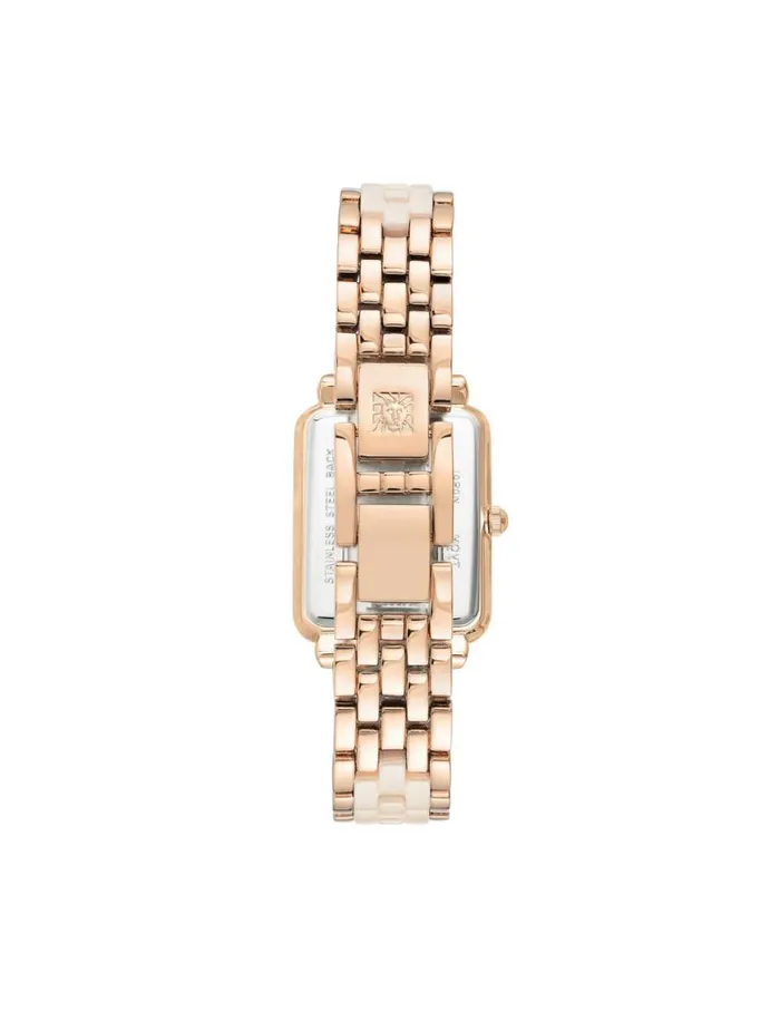 Women Ceramic Diamond Dial Watch Blackandgoldtone Anne Klein Watches