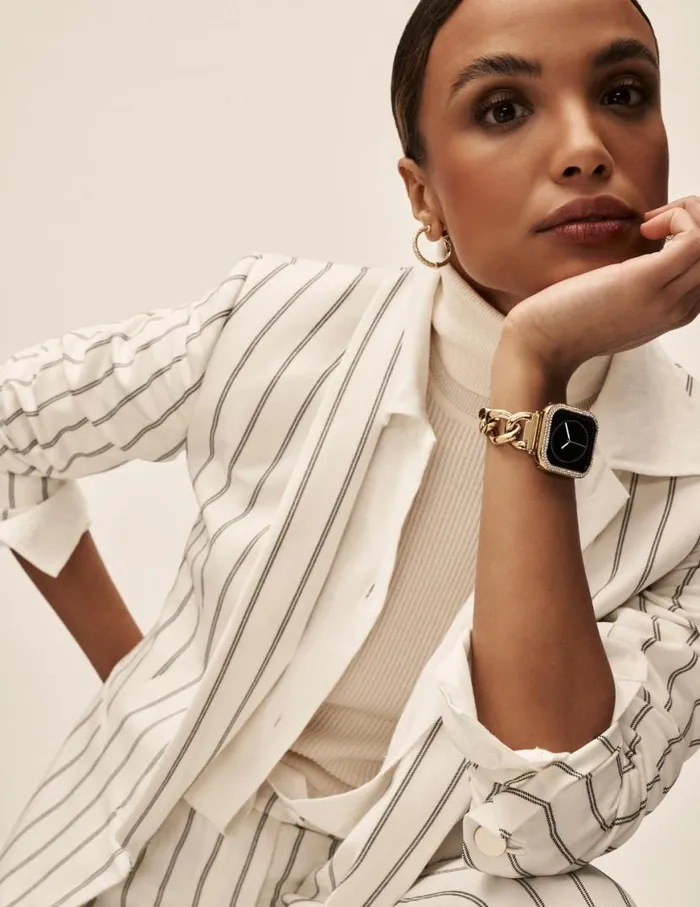 Women Chain Link Bracelet Band For Apple Watch Goldtone Anne Klein Apple Watch Accessories Women Chain Link Bracelet Band For Apple Watch Goldtone Anne Klein Apple Watch Accessories