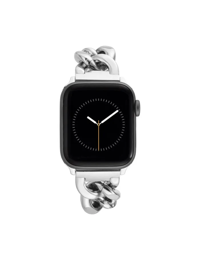 Women Chain Link Bracelet Band For Apple Watch Silvertone Anne Klein Apple Watch Accessories Women Chain Link Bracelet Band For Apple Watch Silvertone Anne Klein Apple Watch Accessories