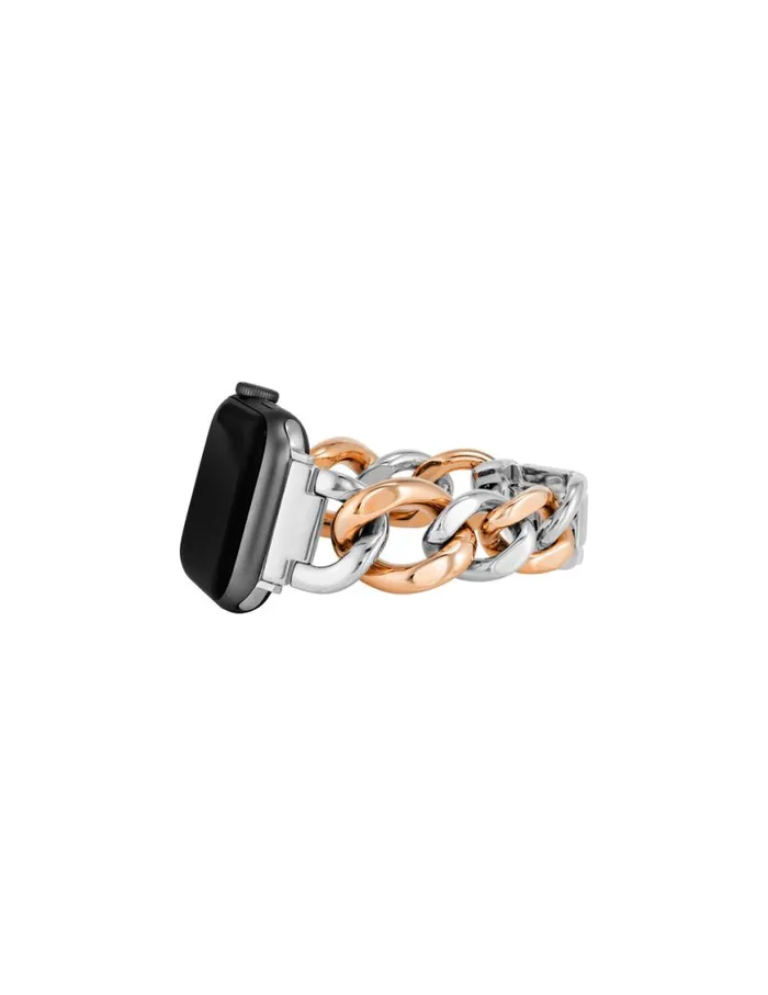 Women Chain Link Bracelet Band For Apple Watch Twotone Anne Klein Apple Watch Accessories