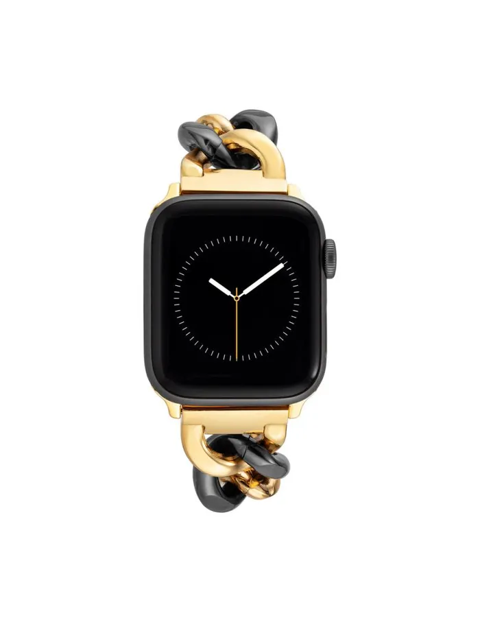 Women Chain Link Bracelet Band For Apple Watch Twotone Anne Klein Apple Watch Accessories
