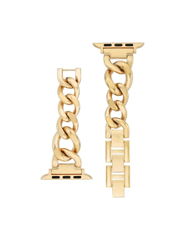 Women Chain Link Bracelet Band For Apple Watch Twotone Anne Klein Apple Watch Accessories