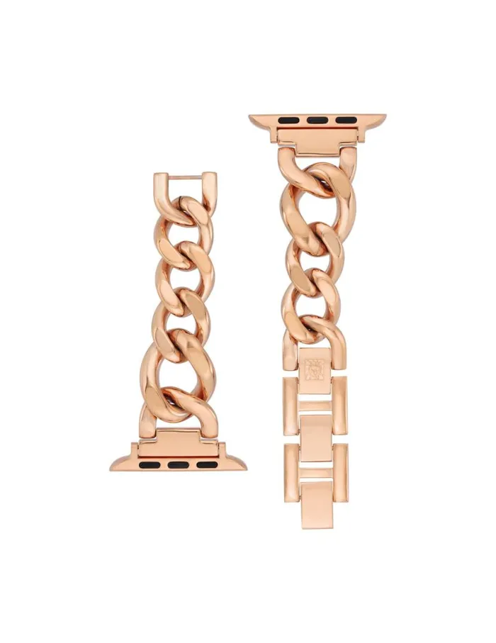 Women Chain Link Bracelet Band For Apple Watch Twotone Anne Klein Apple Watch Accessories