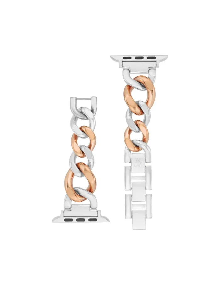 Women Chain Link Bracelet Band For Apple Watch Twotone Anne Klein Apple Watch Accessories