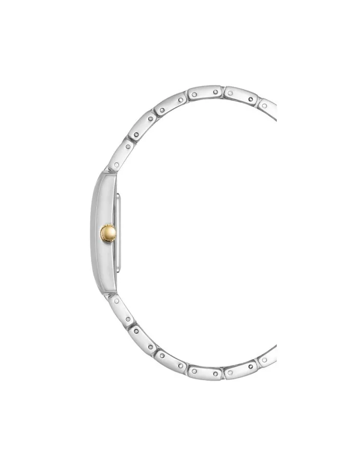 Women Classic Rectangular Roman Numeral Watch Silvertone Anne Klein Watches