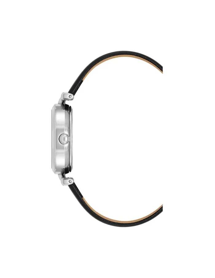 Women Consider It Oval Case Leather Watch Silvertoneblack Anne Klein Everyday Watches