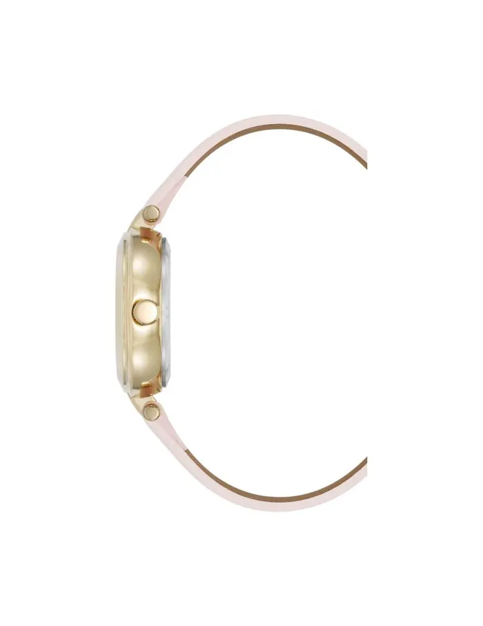 Women Consider It Round Sustainable Leather Band Watch Bluegoldtone Anne Klein Watches