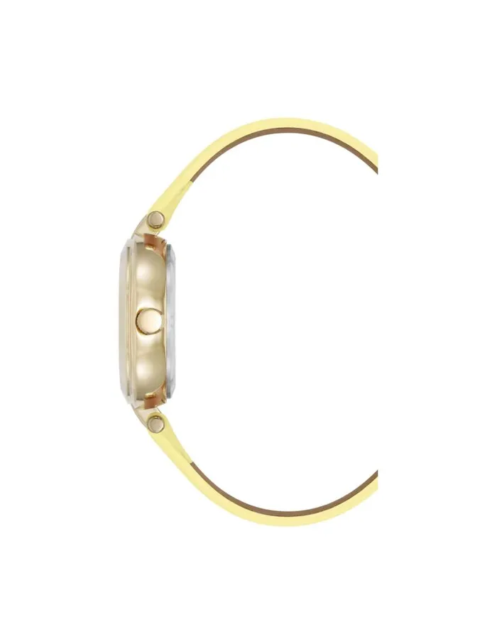 Women Consider It Round Sustainable Leather Band Watch Bluegoldtone Anne Klein Watches