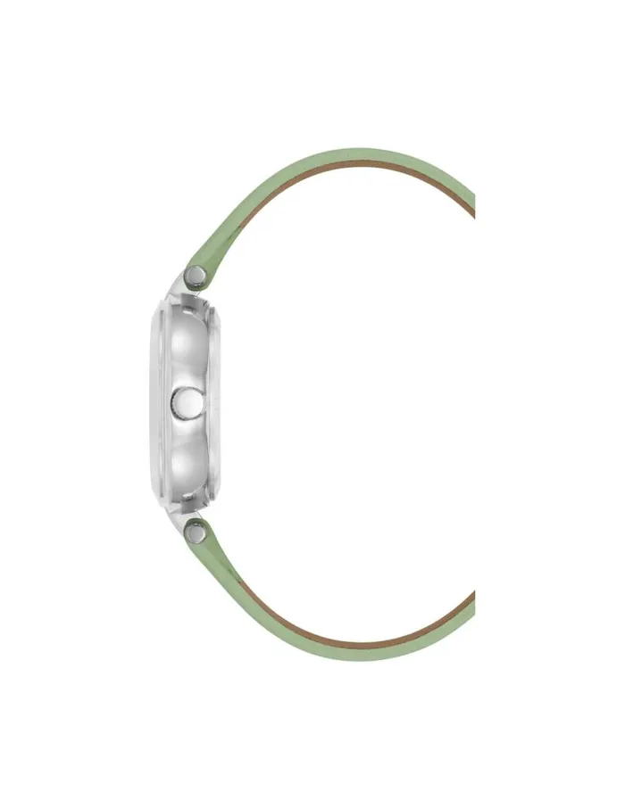 Women Consider It Round Sustainable Leather Band Watch Yellowgoldtone Anne Klein Watches