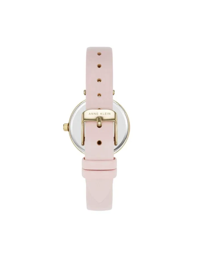Women Consider It Round Sustainable Leather Band Watch Yellowgoldtone Anne Klein Watches