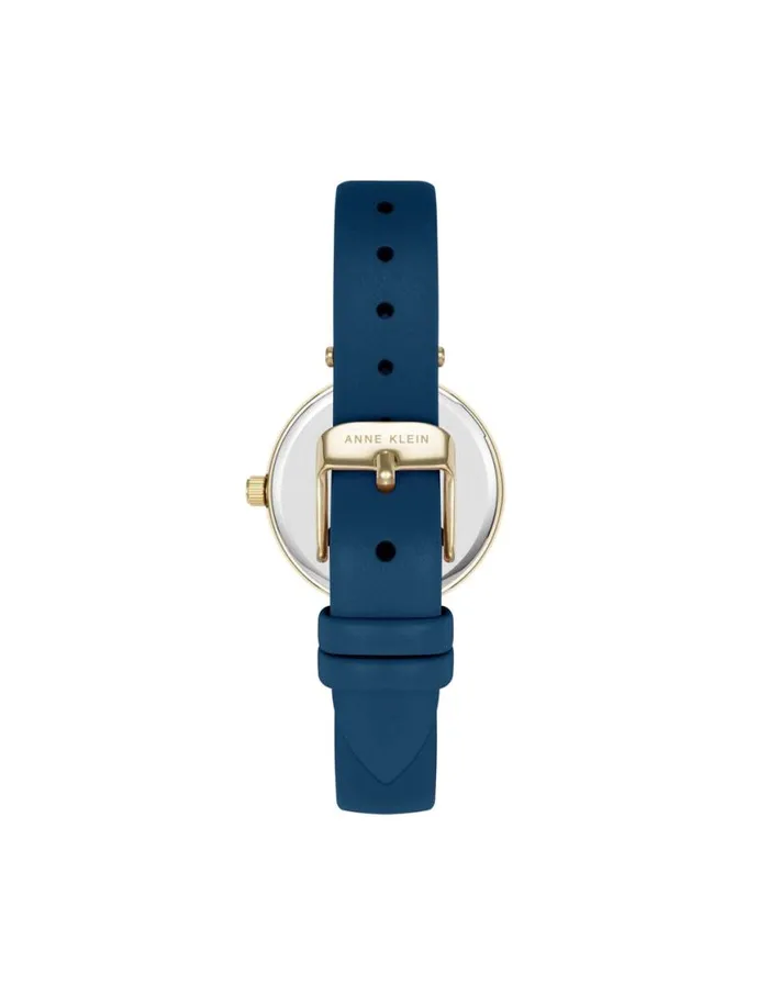 Women Consider It Round Sustainable Leather Band Watch Yellowgoldtone Anne Klein Watches