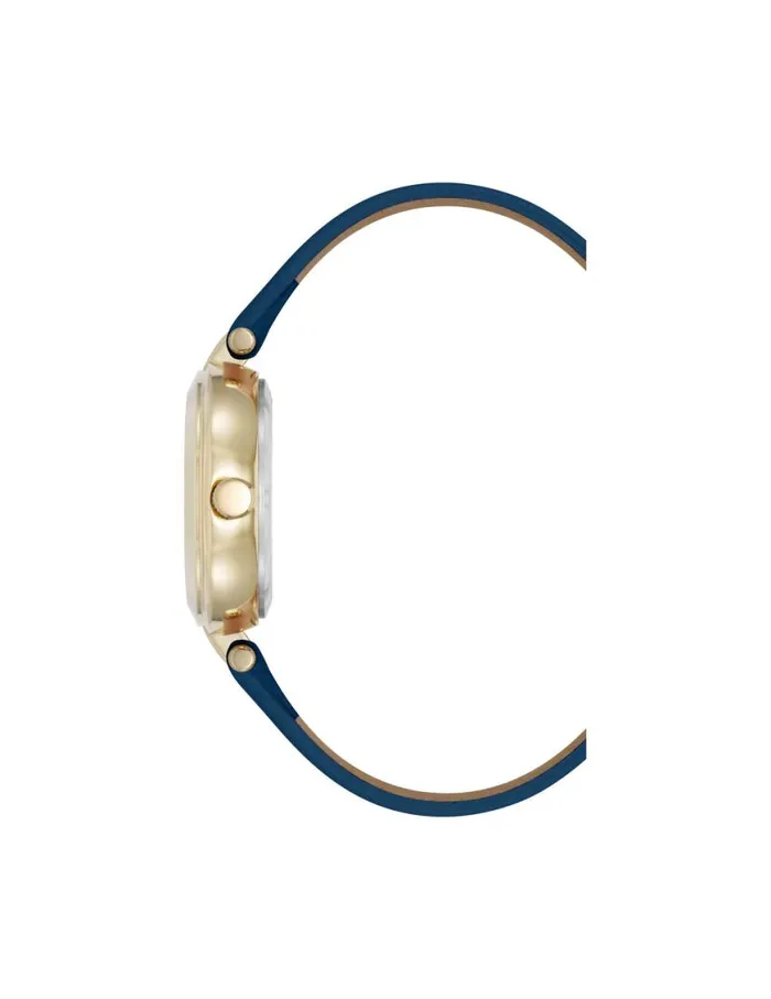 Women Consider It Round Sustainable Leather Band Watch Yellowgoldtone Anne Klein Watches