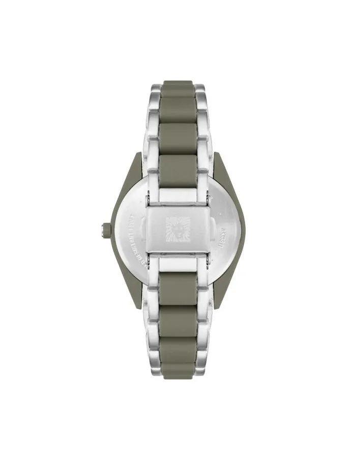 Women Consider It Solar Recycled Ocean Plastic Bracelet Watch Whiteandgoldtone Anne Klein Watches