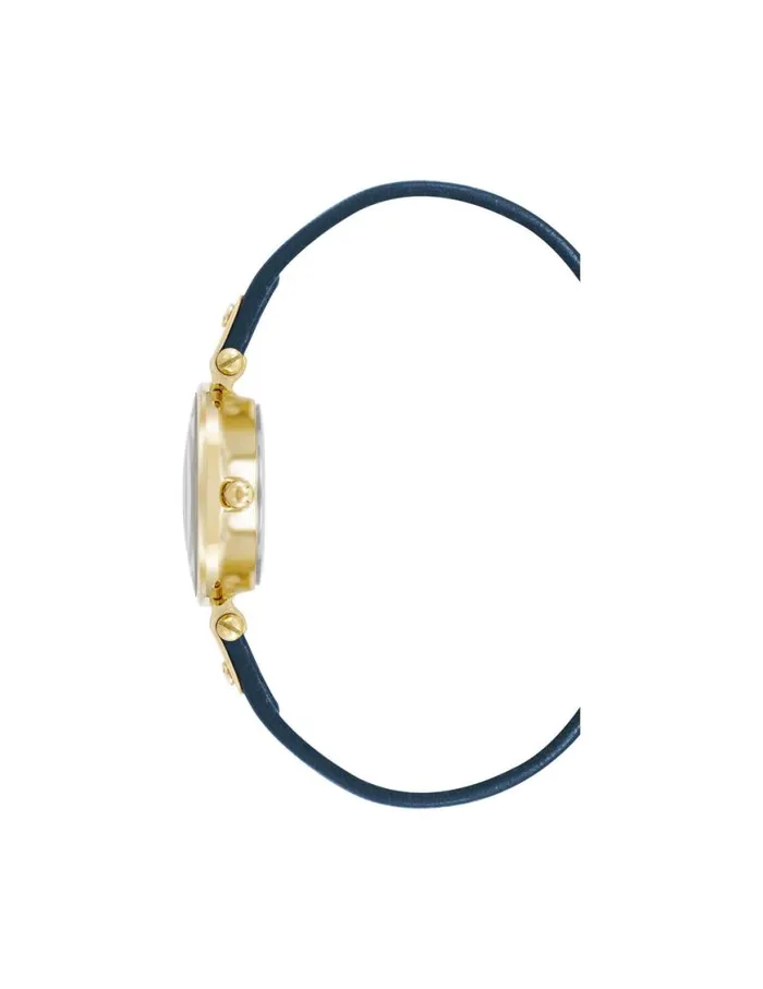 Women Consider It Sustainable Leather Strap Watch Yellowgoldtone Anne Klein Watches