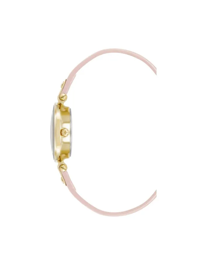 Women Consider It Sustainable Leather Strap Watch Yellowgoldtone Anne Klein Watches