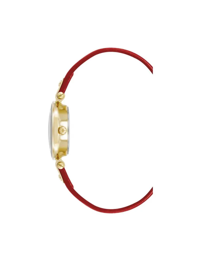 Women Consider It Sustainable Leather Strap Watch Yellowgoldtone Anne Klein Watches