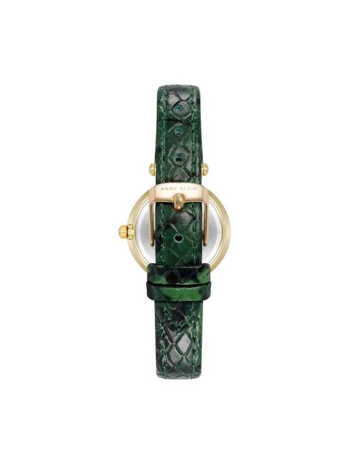 Women Consider It Sustainable Leather Strap Watch Yellowgoldtone Anne Klein Watches