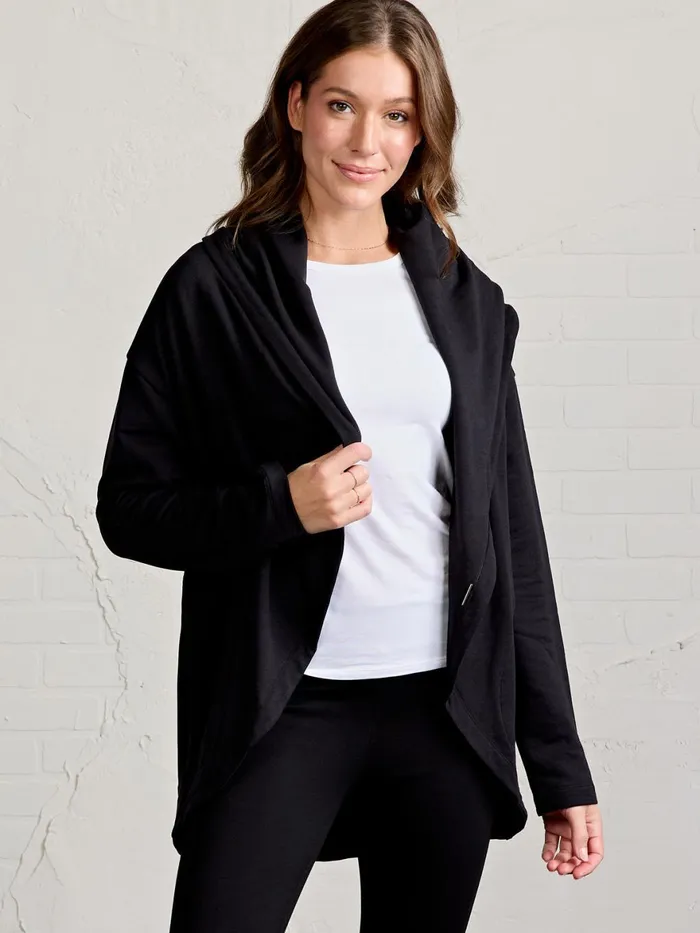 Women Cozy Fleece Cardigan Tasc Performance Sweatshirts Hoodies