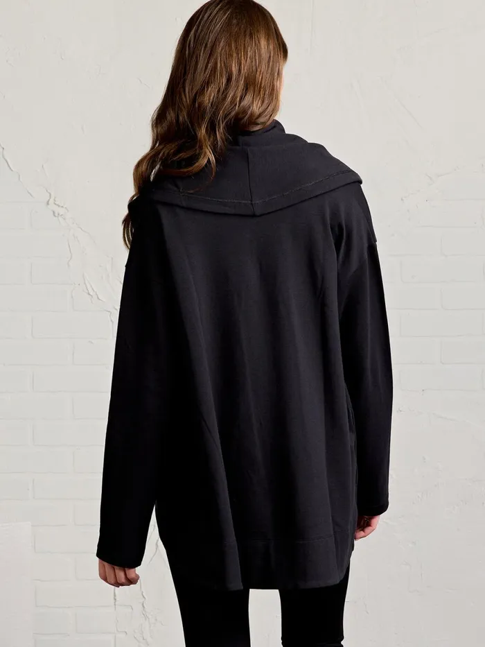 Women Cozy Fleece Cardigan Tasc Performance Sweatshirts Hoodies