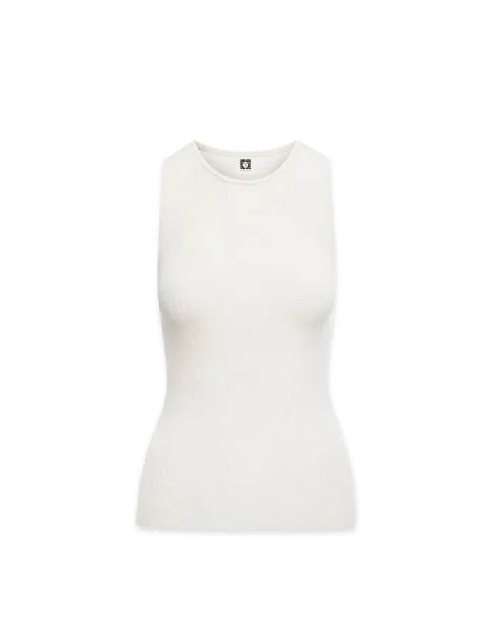 Women Crewneck Sleeveless Sweater Shell Sale Anne White Anne Klein Sweaters