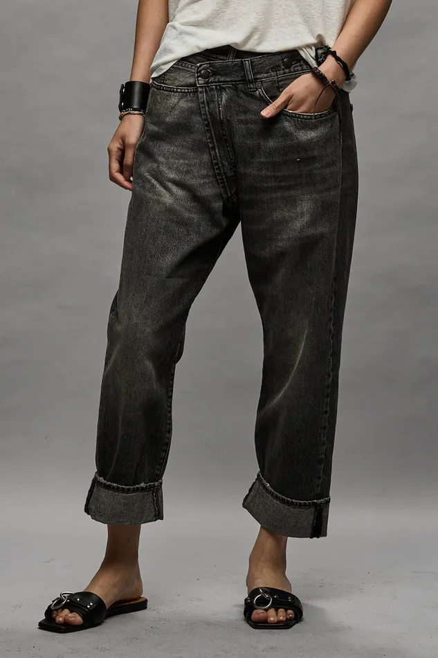 Women Crossover R13 Crossover Jean 8211 Leyton Black