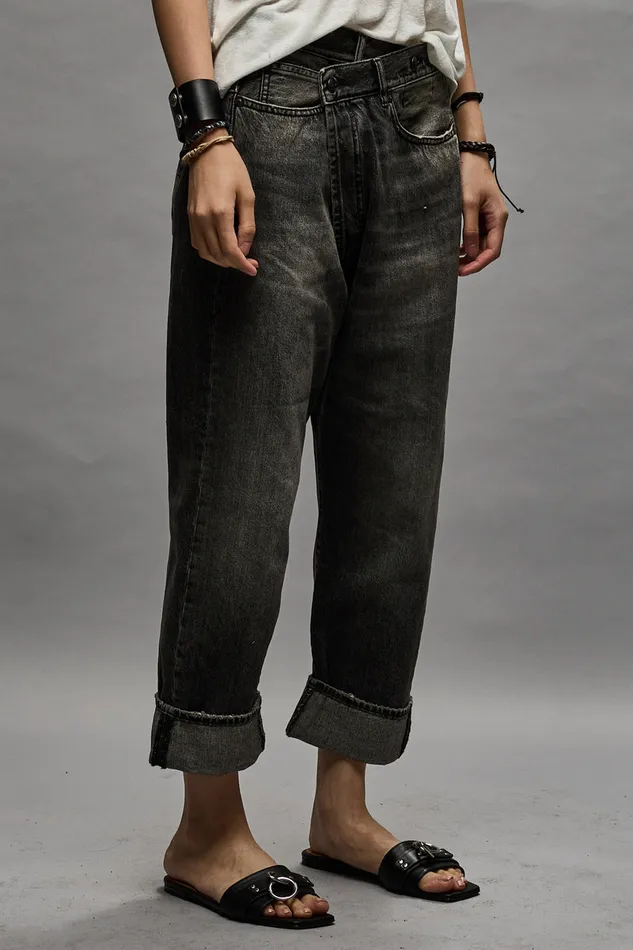 Women Crossover R13 Crossover Jean 8211 Leyton Black