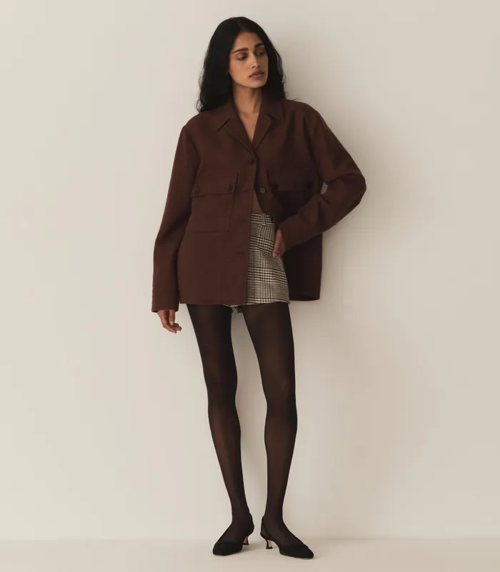 Women DEN Coats and Jackets Clifton Jacket Rust Umber Women DEN Coats and Jackets Clifton Jacket Rust Umber