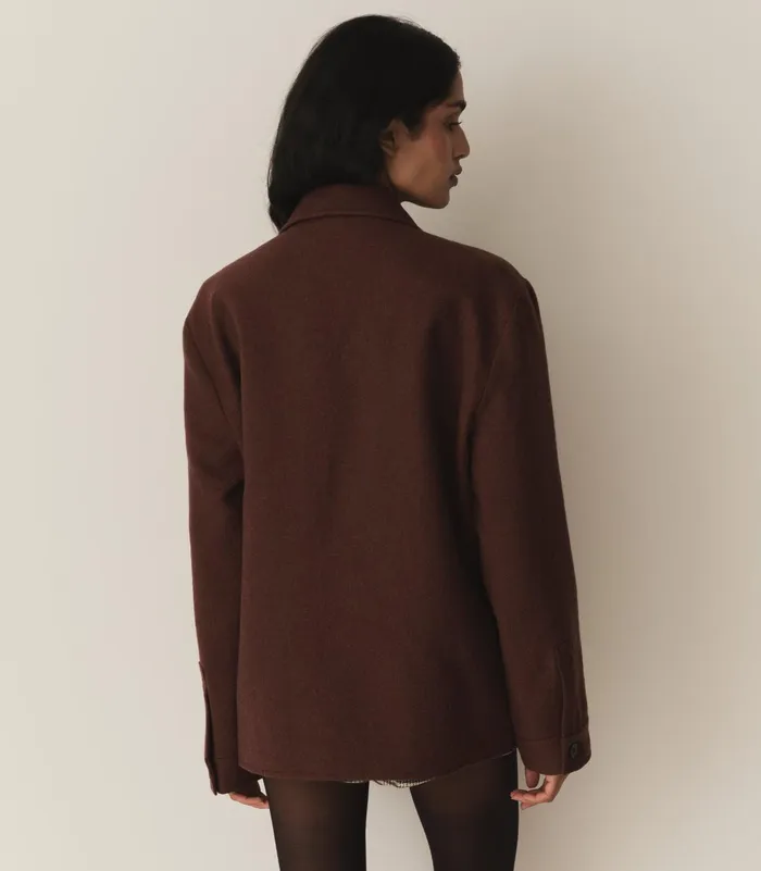 Women DEN Coats and Jackets Clifton Jacket Rust Umber Women DEN Coats and Jackets Clifton Jacket Rust Umber