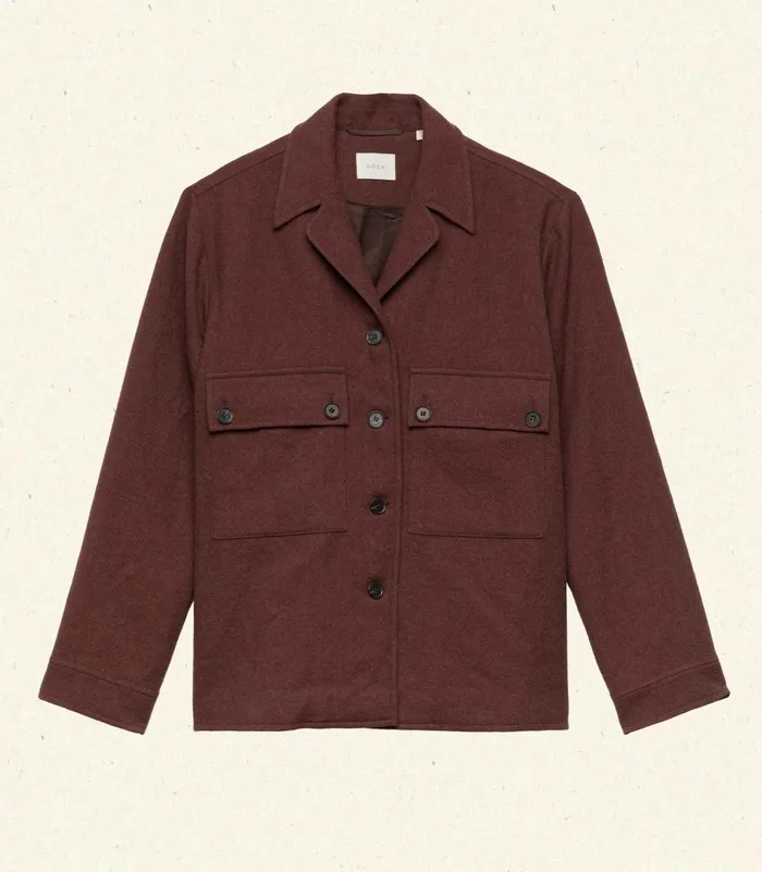 Women DEN Coats and Jackets Clifton Jacket Rust Umber Women DEN Coats and Jackets Clifton Jacket Rust Umber