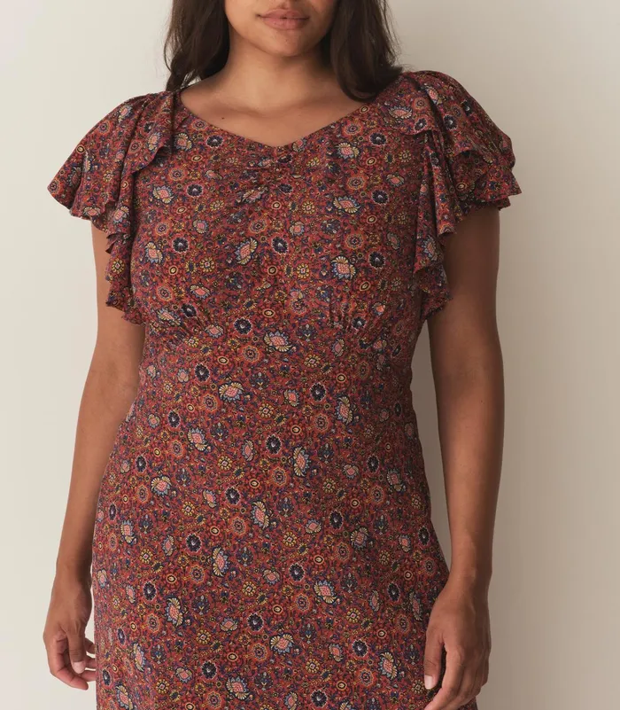 Women DEN Dresses Beatriz Dress Rouge Riviera Medallion